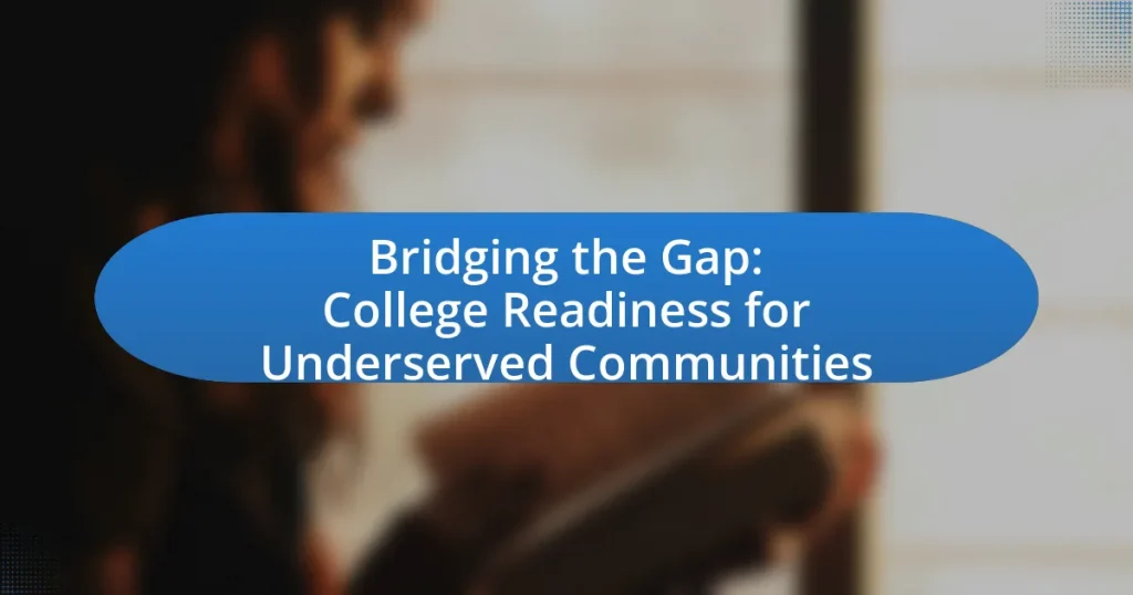Bridging the Gap: College Readiness for Underserved Communities