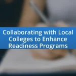 Collaborating with Local Colleges to Enhance Readiness Programs