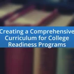Creating a Comprehensive Curriculum for College Readiness Programs