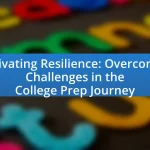 Cultivating Resilience: Overcoming Challenges in the College Prep Journey
