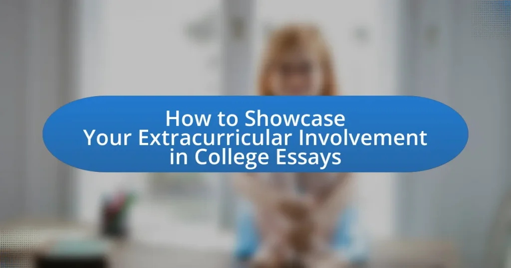 How to Showcase Your Extracurricular Involvement in College Essays