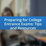 Preparing for College Entrance Exams: Tips and Resources