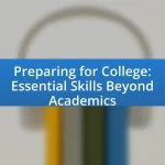 Preparing for College: Essential Skills Beyond Academics