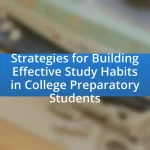Strategies for Building Effective Study Habits in College Preparatory Students