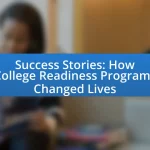 Success Stories: How College Readiness Programs Changed Lives