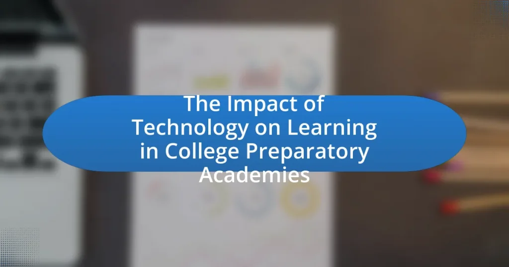 The Impact of Technology on Learning in College Preparatory Academies